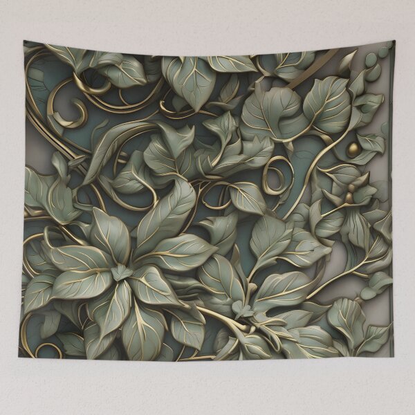 Item preview, Realistic wild ivy vine 3D /9  - expressive botanical pattern. designed and sold by My-fake-places.