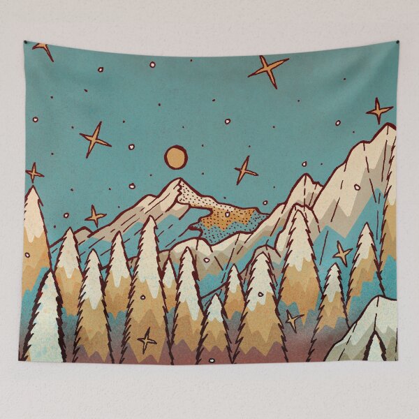 Item preview, Winter of gold and blue designed and sold by Swadeillustrations.