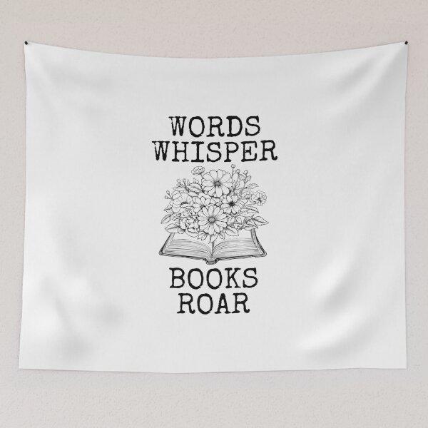 Item preview, Words Whisper Books Roar designed and sold by Millusti.