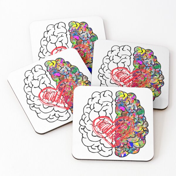 Item preview, feelings or logic, heart or brain designed and sold by InverseArt.