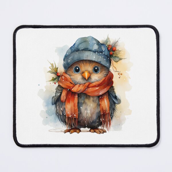 Item preview, Whimsical Christmas bird designed and sold by Rosaliartbook.