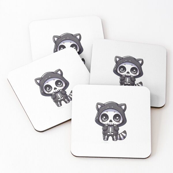 Item preview, Cute skeleton with racoon hoodie designed and sold by Wxjtecki.