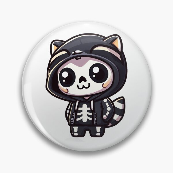 Item preview, Cute skeleton with racoon hoodie designed and sold by Wxjtecki.