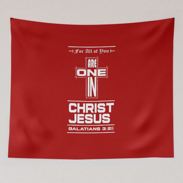 Item preview, Galatians 3:28 - for all of you are one in jesus christ | bible verse | scripture verse - white designed and sold by ZechJohnRB.