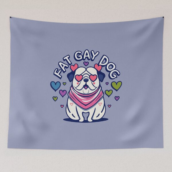 Item preview, Proudly Pudgy Gay: I Love My Fat Gay Dog designed and sold by EmeraldeaArt.