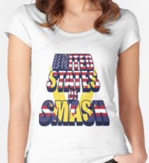 United States of Smash Women's Fitted Scoop T-Shirt