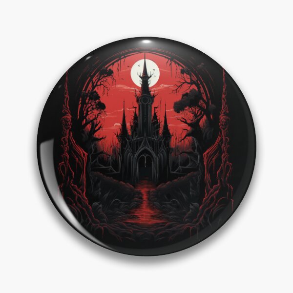 Item preview, Dark gothic castle designed and sold by TraceDessiner.