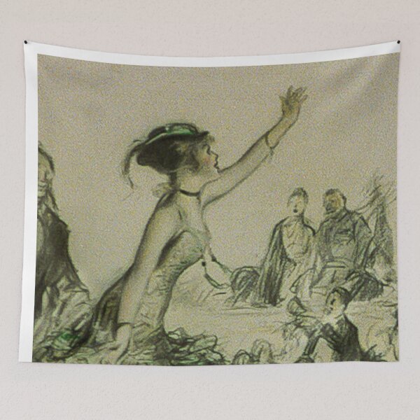 Item preview, Paris Drawing 1895 designed and sold by lobodelnoir.