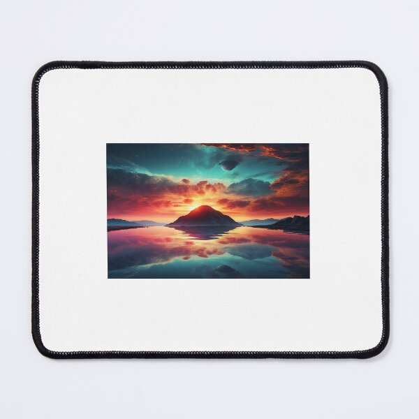 Item preview, peacefull landscape vibrant colors alien planet designed and sold by ToddDeye.
