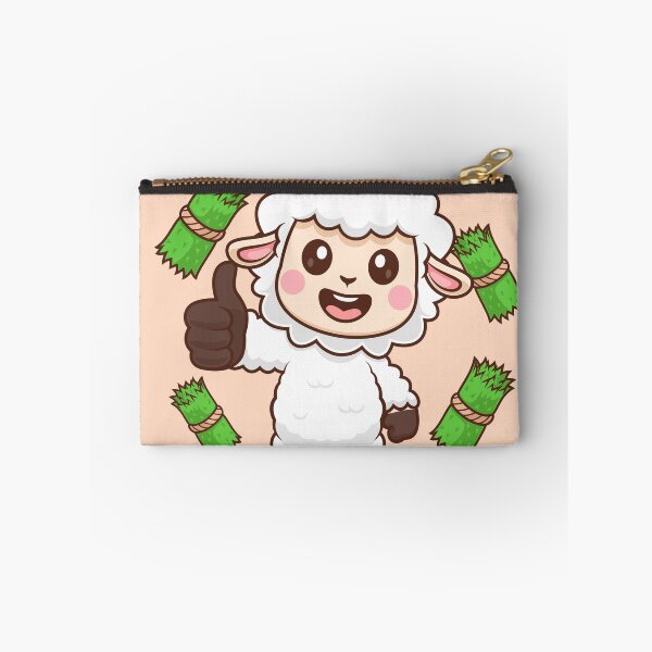 Item preview, Cute Sheep Thumbs Up with Grass Cartoon Vector Icon Illustration designed and sold by hjian8219.