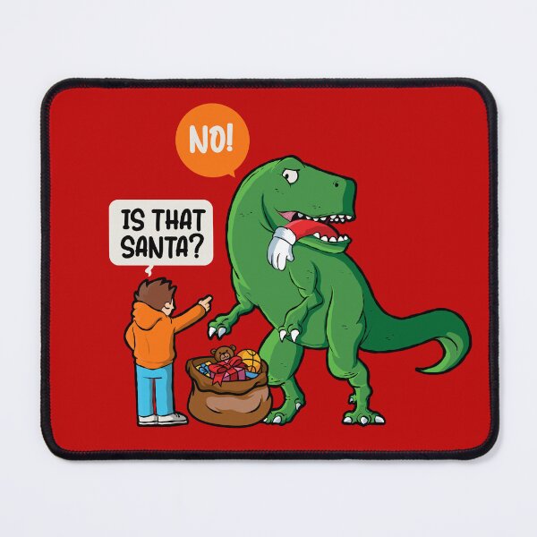 Item preview, Funny Christmas Trex eating Santa designed and sold by messy-nessie.