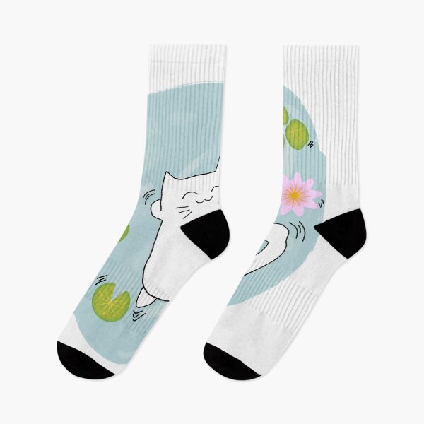 Item preview, The cat is floating and playing in the water. designed and sold by K-Kwan.
