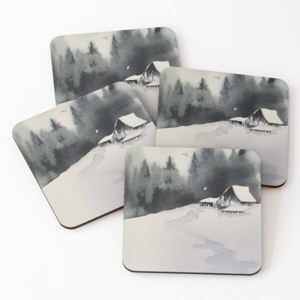 Item preview, winter watercolor designed and sold by PaulaLeandro.