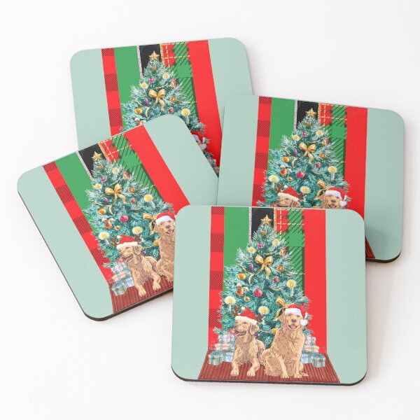Item preview, Golden Retriever Christmas designed and sold by ValsCrazyCats.