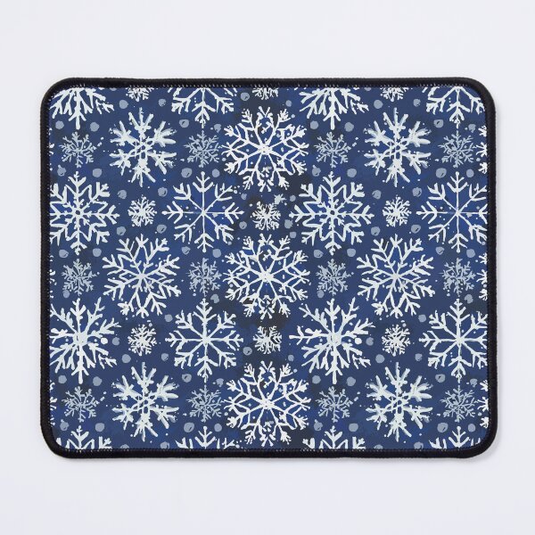 Item preview, Blue and White Christmas Snowflakes Pattern designed and sold by Blue-Banana.