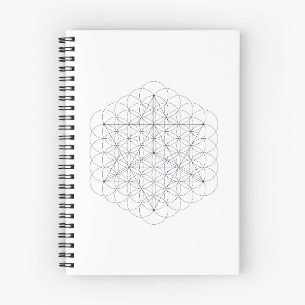 Item preview, Flower of Life & Merkaba (indigo lines) designed and sold by RedCloudDesign.