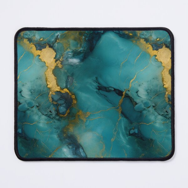Item preview, Blue and Gold Seamless Repeating Marble Pattern designed and sold by PeteRascal.