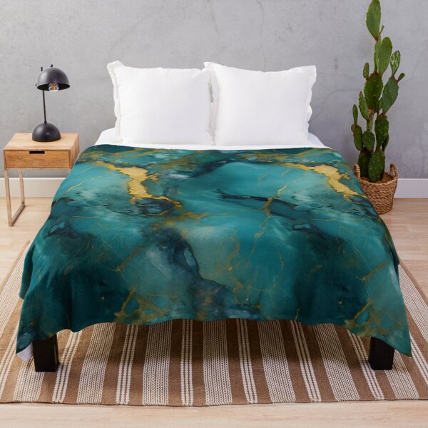 Item preview, Blue and Gold Seamless Repeating Marble Pattern designed and sold by PeteRascal.