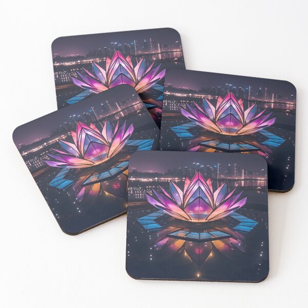 Item preview, Neon Lotus designed and sold by AI-Only Creations.