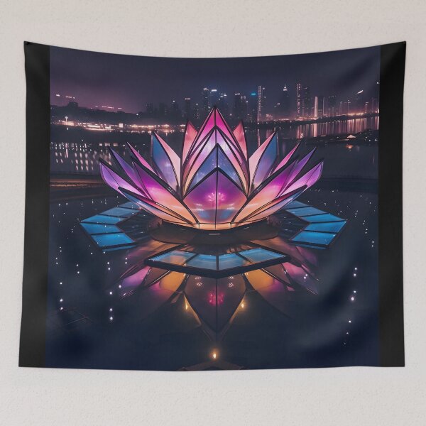 Item preview, Neon Lotus designed and sold by AI-Only Creations.