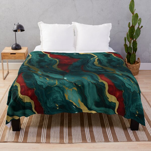 Item preview, Blue, Red and Gold Seamless Repeating Marble Pattern designed and sold by PeteRascal.