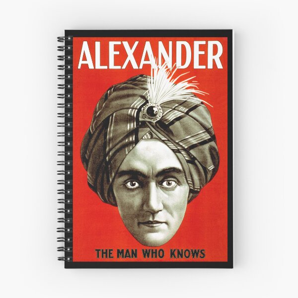 Item preview, Alexander, The Man Who Knows 1920 Magician designed and sold by RocketshipRetro.
