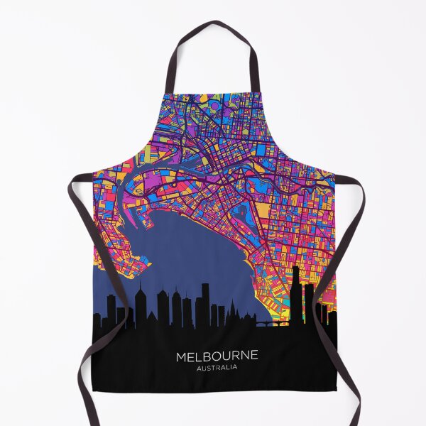 Item preview, Melbourne Skyline Map designed and sold by ArtPrints.