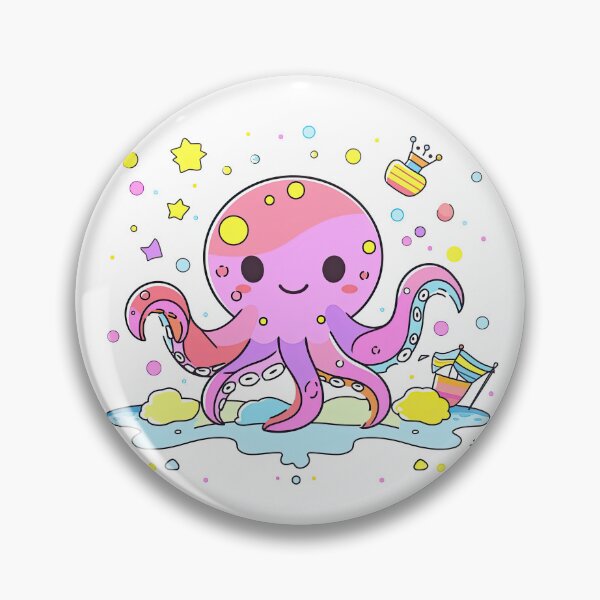 Item preview, Pink Octopus Fiesta designed and sold by DenseColor.