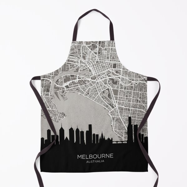 Item preview, Melbourne Skyline Map designed and sold by ArtPrints.
