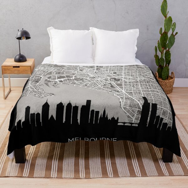 Item preview, Melbourne Skyline Map designed and sold by ArtPrints.