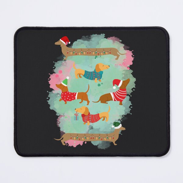 Item preview, Dachshund Christmas designed and sold by ValsCrazyCats.