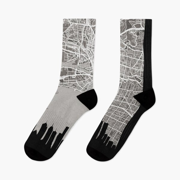 Item preview, Melbourne Skyline Map designed and sold by ArtPrints.