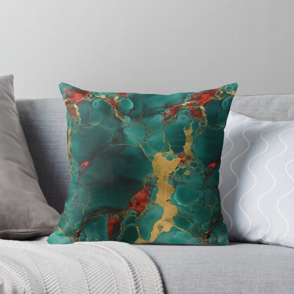 Item preview, Blue, Red and Gold Seamless Repeating Marble Pattern designed and sold by PeteRascal.