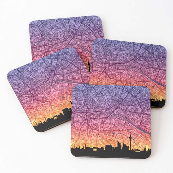 Item preview, Berlin Skyline Map designed and sold by ArtPrints.