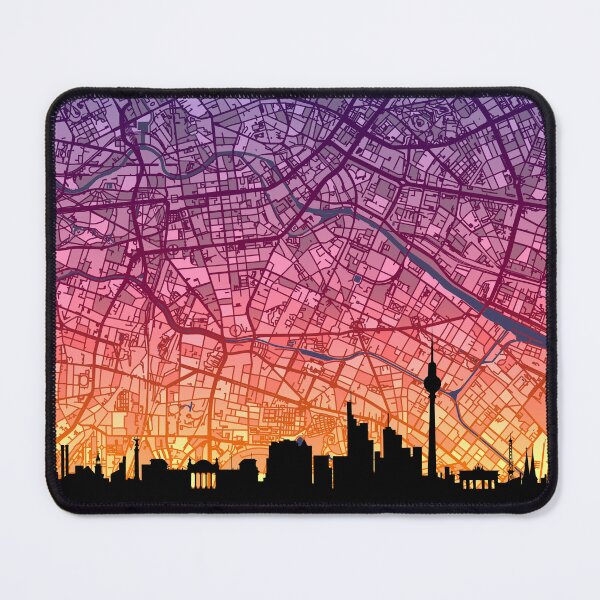 Item preview, Berlin Skyline Map designed and sold by ArtPrints.
