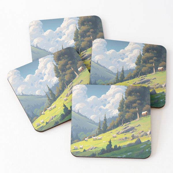 Item preview, Anime pixel art of Sheep field 3- Easy going designed and sold by octoboobs.