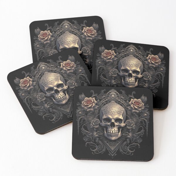 Item preview, Goth style skull designed and sold by TraceDessiner.