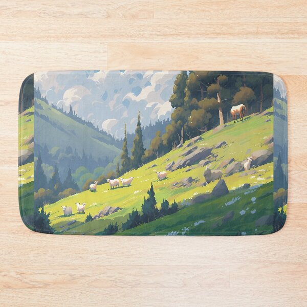 Item preview, Anime pixel art of Sheep field 3- Easy going designed and sold by octoboobs.