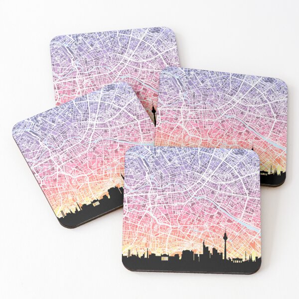 Item preview, Berlin Skyline Map designed and sold by ArtPrints.