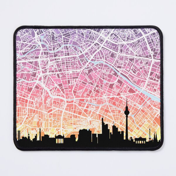 Item preview, Berlin Skyline Map designed and sold by ArtPrints.