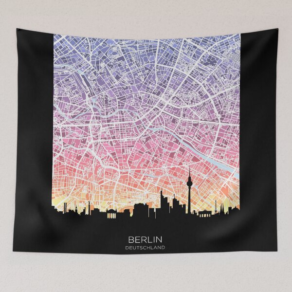 Item preview, Berlin Skyline Map designed and sold by ArtPrints.