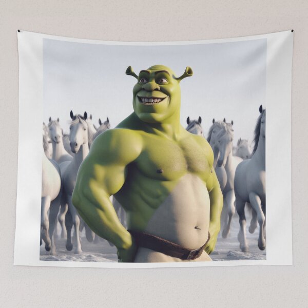 Item preview, Shrek happy with horses designed and sold by atikus.