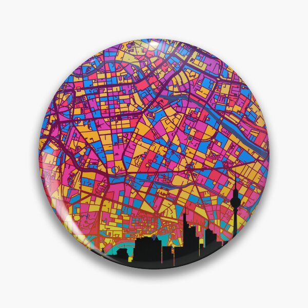 Item preview, Berlin Skyline Map designed and sold by ArtPrints.