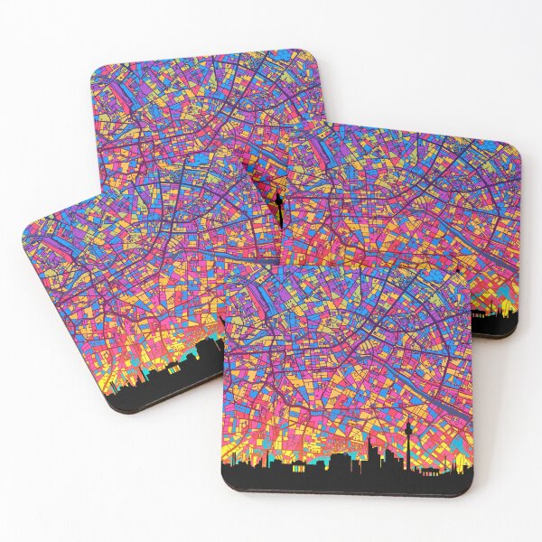 Item preview, Berlin Skyline Map designed and sold by ArtPrints.