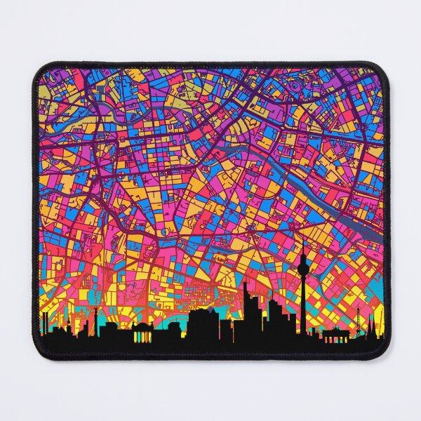 Item preview, Berlin Skyline Map designed and sold by ArtPrints.