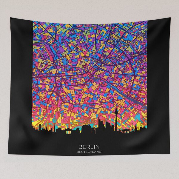 Item preview, Berlin Skyline Map designed and sold by ArtPrints.