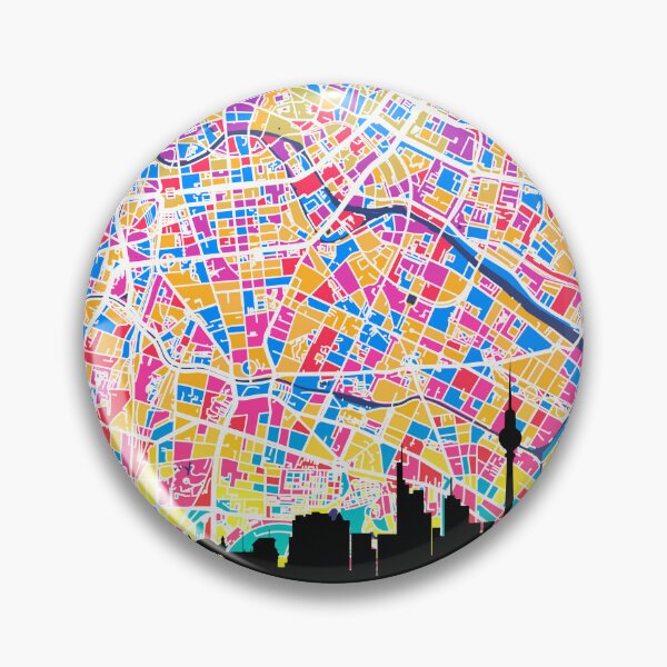 Item preview, Berlin Skyline Map designed and sold by ArtPrints.