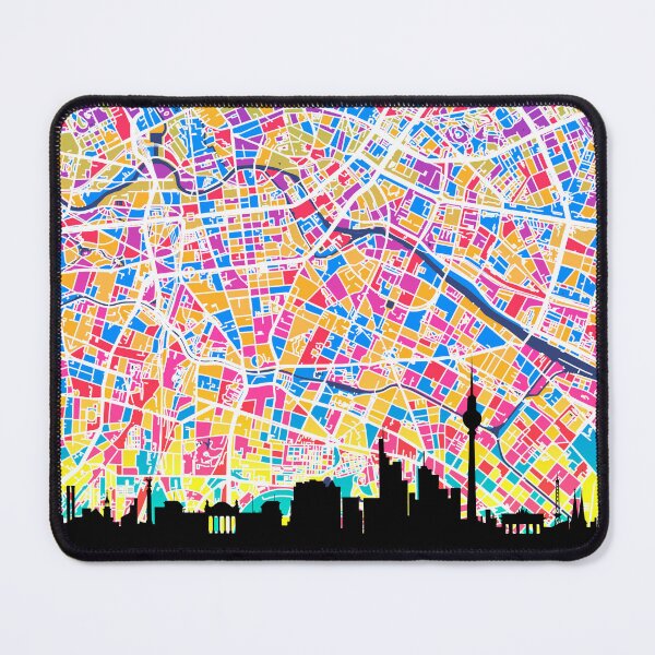 Item preview, Berlin Skyline Map designed and sold by ArtPrints.