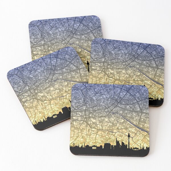 Item preview, Berlin Skyline Map designed and sold by ArtPrints.