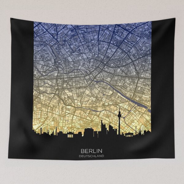 Item preview, Berlin Skyline Map designed and sold by ArtPrints.